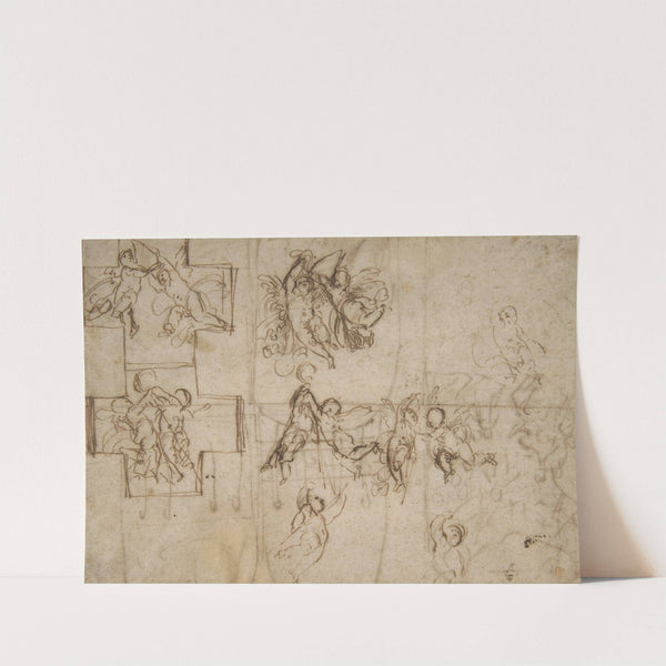 Studies of Flying Putti by Guido Reni