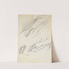 Studies of Hands by Paul Gavarni