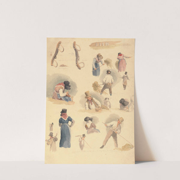 Studies of Haymakers by Robert Hills