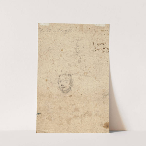Studies of Heads by Pietro Longhi