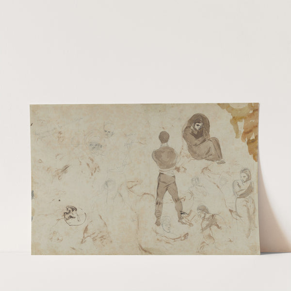 Studies of Heads and Figures (ca. 1822–27) by Eugène Delacroix