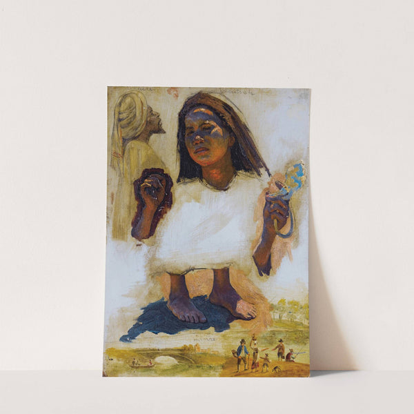 Studies Of Heads, Feet And Hands by Ludwig Deutsch