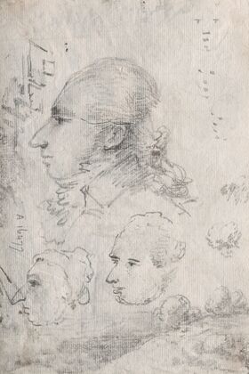 Studies of Heads (verso) (c. 1820s(?))
