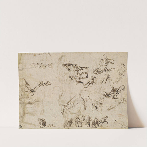 Studies of Horses (verso) (c. 1612) by Jacques Callot