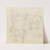 Studies of Horses with Chinese Grooms, and a Dog by George Chinnery