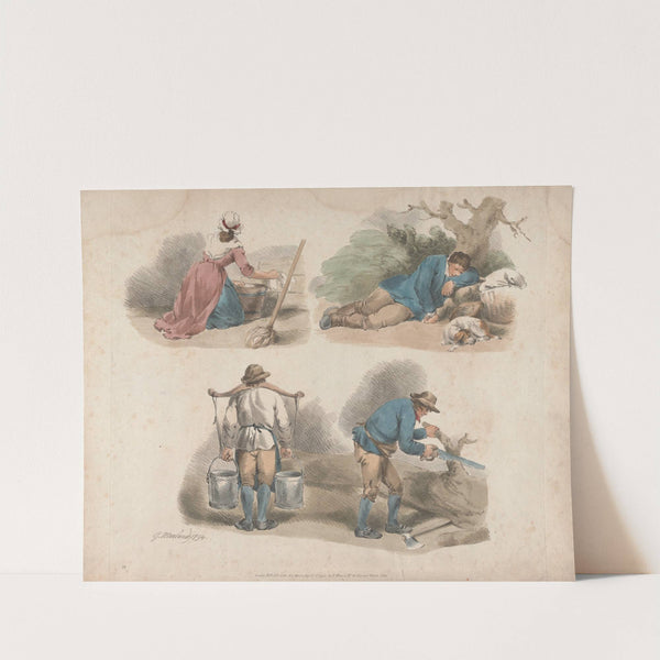 Studies of Laborers by George Morland