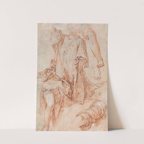 Studies of Legs and Drapery (recto) by Abraham Bloemaert