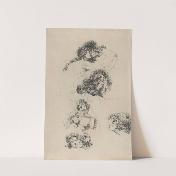 Studies of Lovers Embracing by James Jefferys