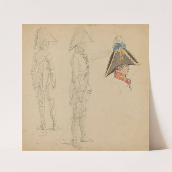 Studies of Major von Washington by Wilhelm von Kobell
