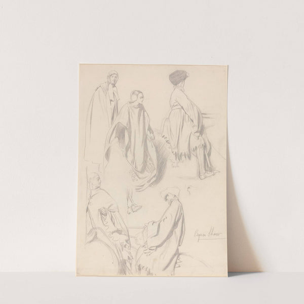 Studies of Men and Women in Medieval Dress by Byam Shaw