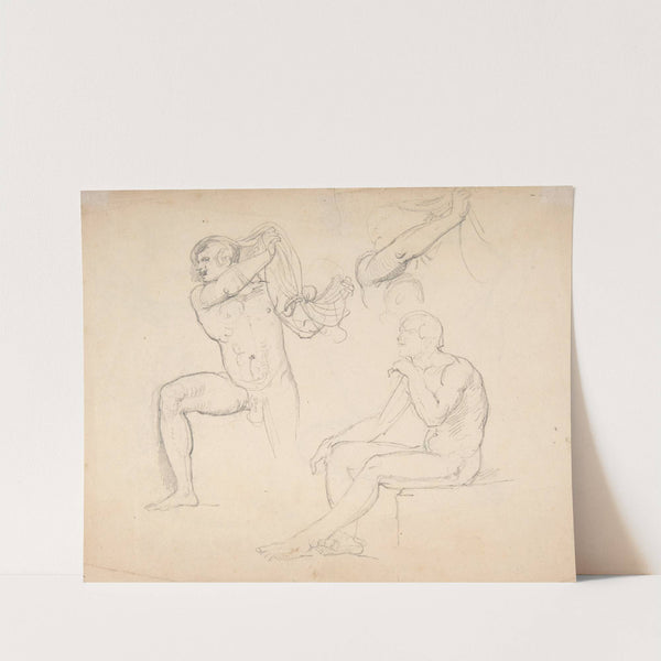 Studies of Men by Eduard Julius Friedrich Bendemann