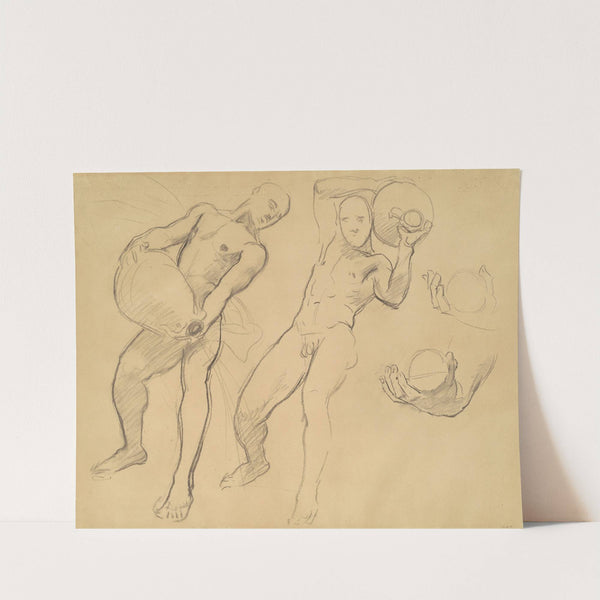 Studies of Notus for 'The Winds' by John Singer Sargent