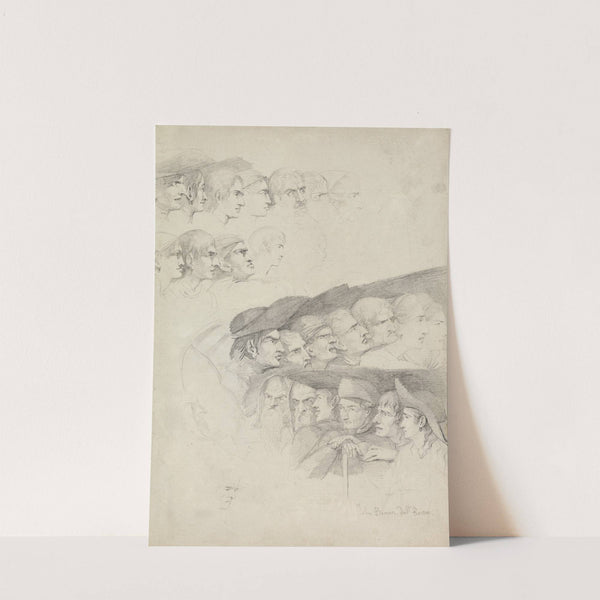 Studies of Rows of Spectators by John Brown