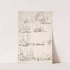 Studies of Ships and Boats by Willem van de Velde the Younger