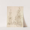Studies of Ships by Francis Place