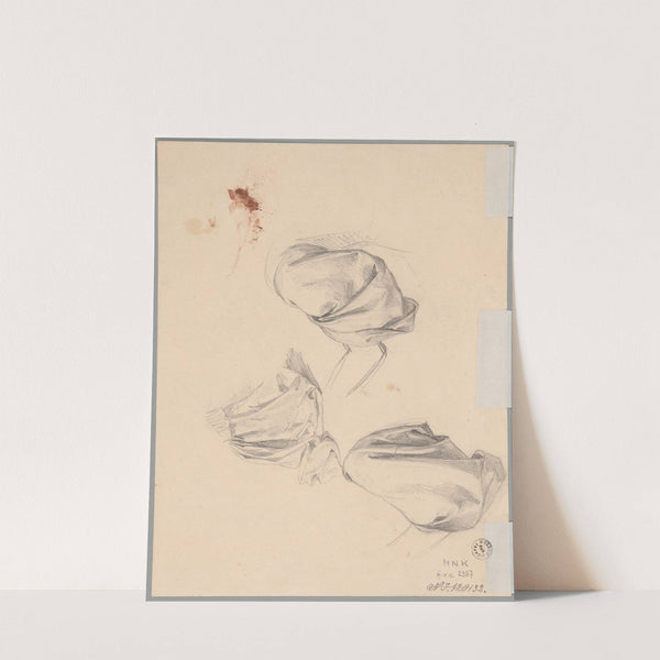Studies of sleeve and robe fragment by Józef Simmler