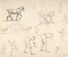 Studies of Soldiers and Cart Horses