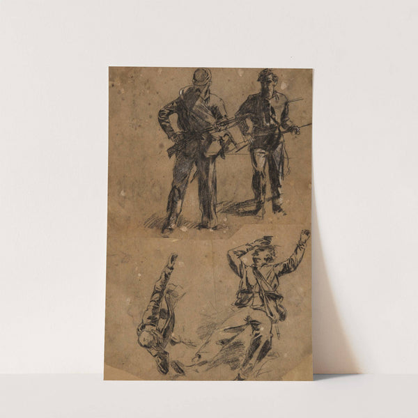 Studies of Soldiers by Winslow Homer