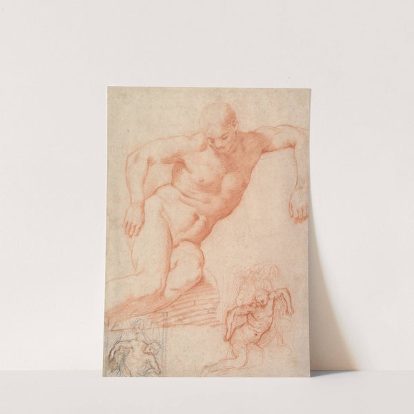 Studies of the Dead Christ supported by an Angel, with subsidiary studies for the same composition by Poppi (Francesco Morandini)