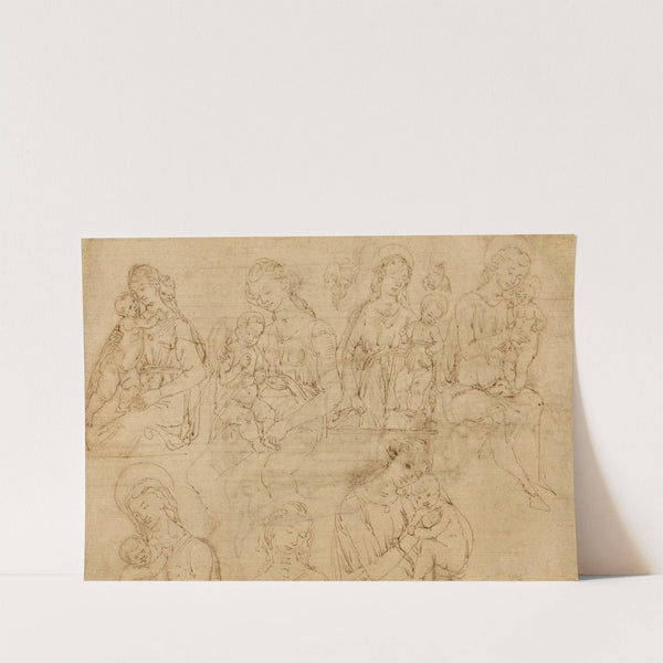 Studies of the Virgin and Child (1460s) by Desiderio da Settignano