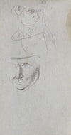 Studies of Three Faces (1860s)