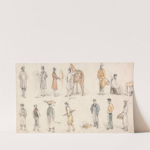 Studies of Tradesmen and Grooms by Edmund Thomas Parris