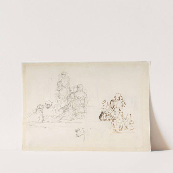 Studies of Two Groups of Turkish Figures by Sir David Wilkie