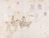 Studies of Two Riders, and of Rider’s Heads