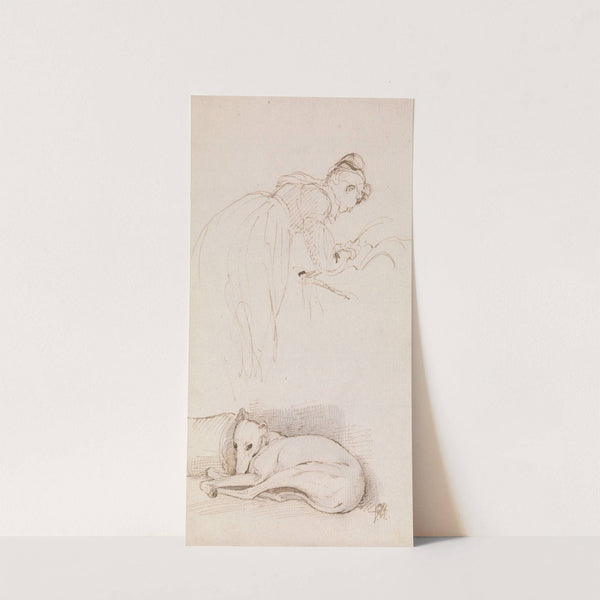 Studies of Woman and Greyhound by Sir George Hayter