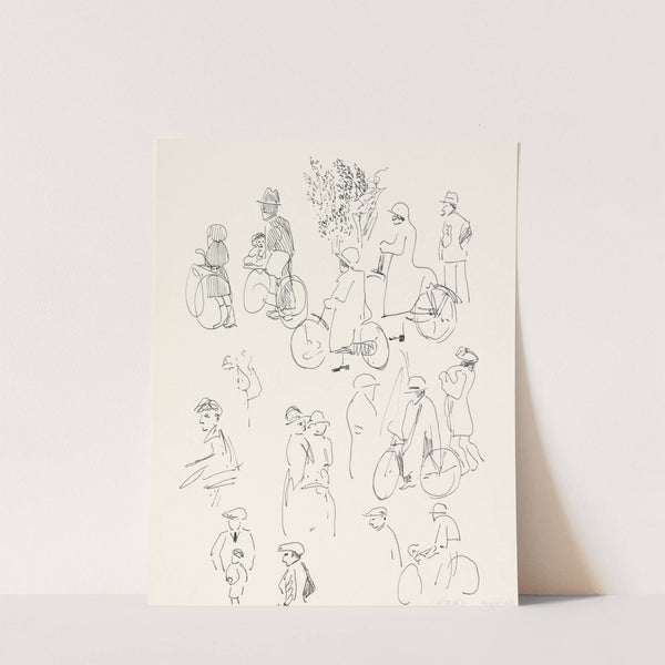 Studies van fietsers en wandelaars (1874) by Carel Adolph Lion Cachet