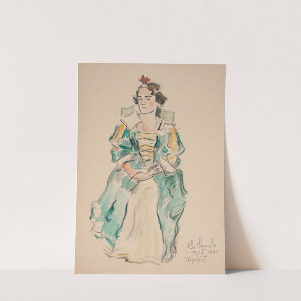 Studium kobiety (aktorki) w stroju historycznym by Ivan Ivanec