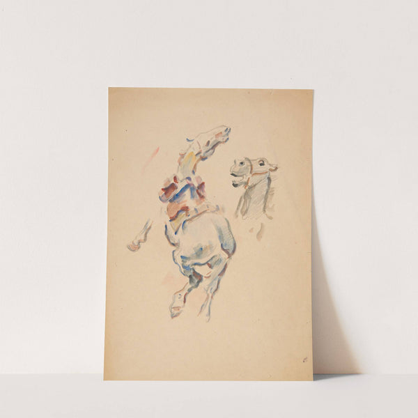 Studium konia w ruchu i łeb koński by Ivan Ivanec