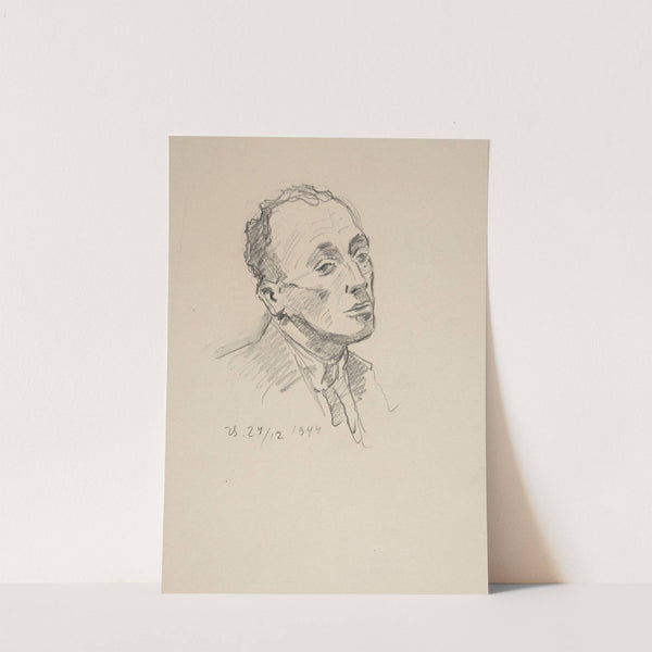 Studium popiersia mężczyzny by Ivan Ivanec