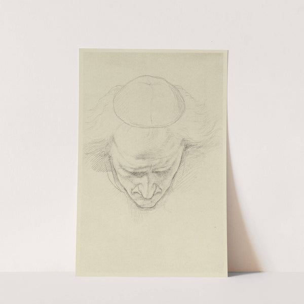 Studium zu dem Kopf des Gross-Pönitentiario (circa 1900) by Eduard von Steinle