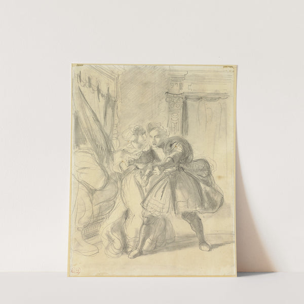 Study (1836-1843) by Eugène Delacroix