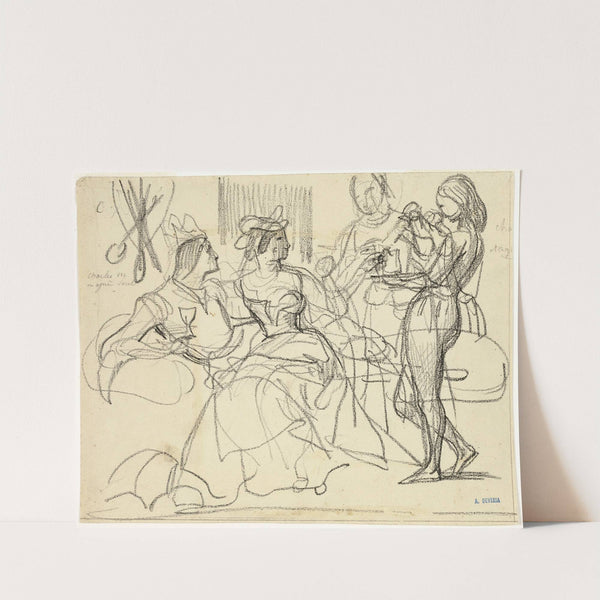 Study (1839-42) by Achille Devéria