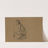 Study drawing for the figure of Agriculture (1895) by Elihu Vedder