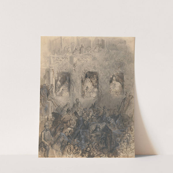 Study for a Block on the Road by Gustave Doré