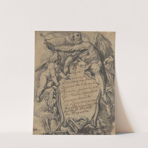 Study for a Cartouche by Gilles-Marie Oppenord