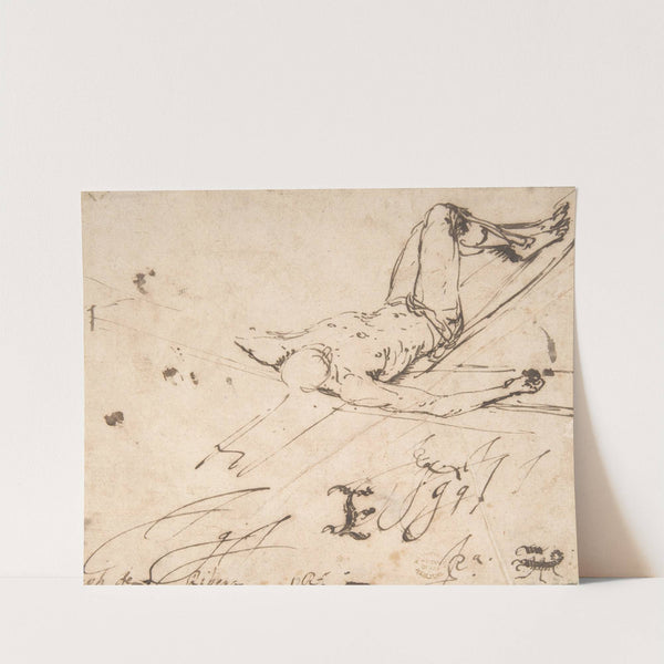 Study for a Crucifixion of St. Peter (1628-30) by Jusepe de Ribera