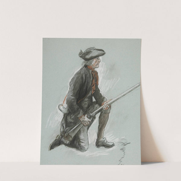 Study for a figure in ‘Valley Forge’ mural at the state capitol building in Harrisburg, Pennsylvania by Edwin Austin Abbey