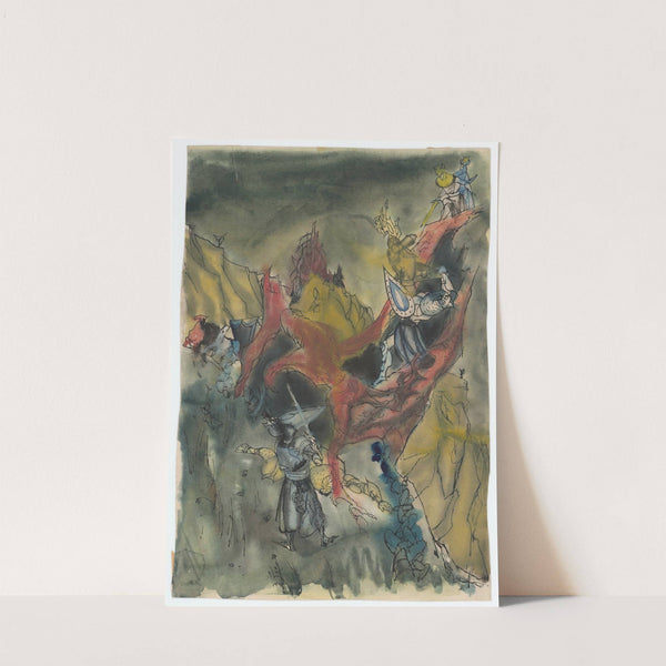 Study for a Full-Page Illustration for a Fairytale by Ján Novák