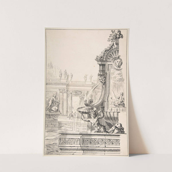 Study for a Garden Capriccio. by Workshop of Gilles-Marie Oppenord