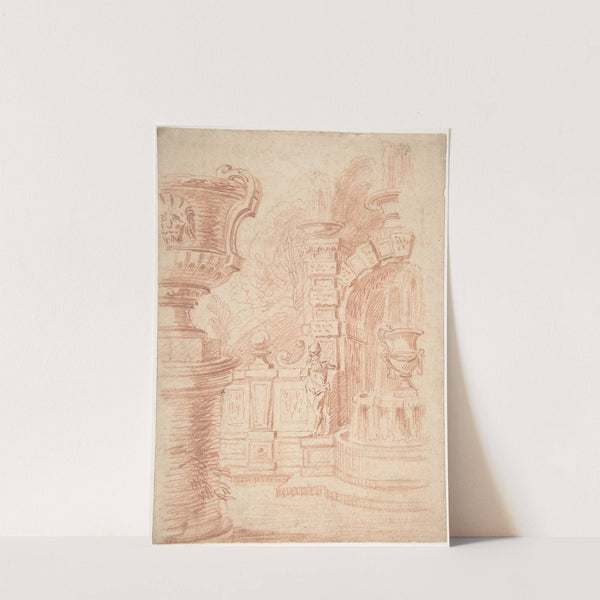 Study for a Garden Capriccio by Gilles-Marie Oppenord