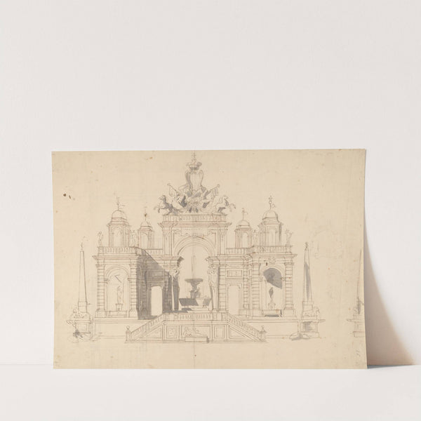 Study for a 'Macchina' of a Fountain Pavilion by Paolo Posi
