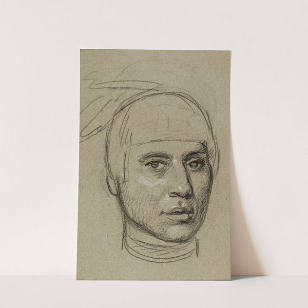 Study for a Portrait of Chippewa Chief No-Tin (circa 1830) by Charles Bird King