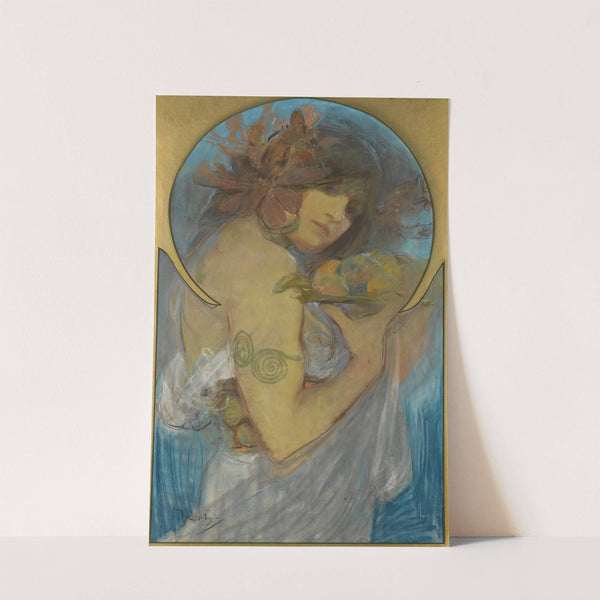 Study For a Poster; Fruit by Alphonse Mucha
