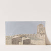 Study for a Stage Set; a Fortress with Cannon and Buildings by Michael Angelo Rooker