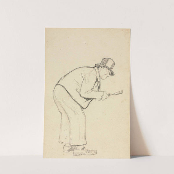 Study for “A Woman Hater” by Charles Samuel Keene