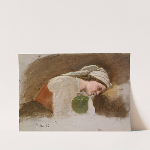 Study for After the Fight (1862) by Adolph Tidemand